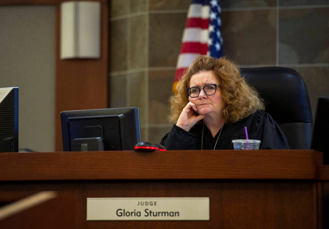 Judge Gloria Sturman precedes over a case involving the guns used by Stephen Paddock in the One ...