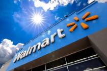 A Walmart sign is displayed over the entrance to a store on June 25, 2019 in Pittsburgh. Walmar ...