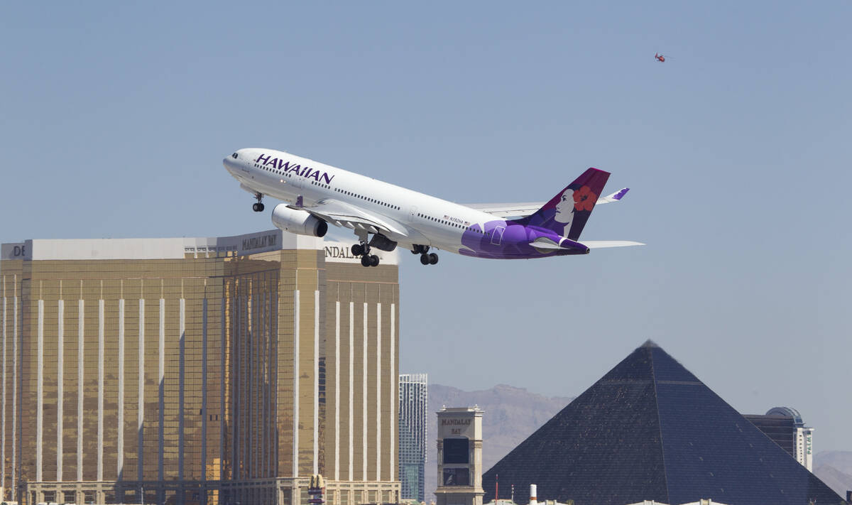 Hawaiian Airlines will increase seasonal flights between Las Vegas and Honolulu for about two m ...