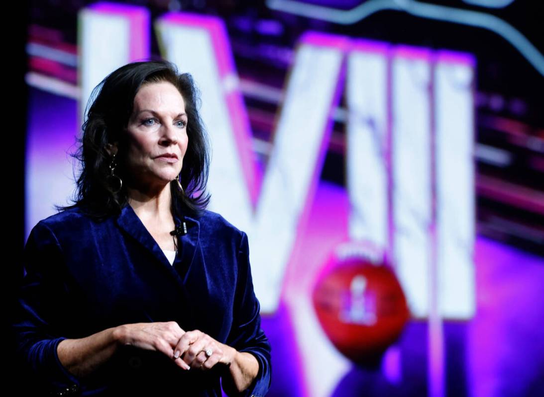 Mary Beth Sewald, president and CEO of the Las Vegas Chamber of Commerce, speaks during the Veg ...