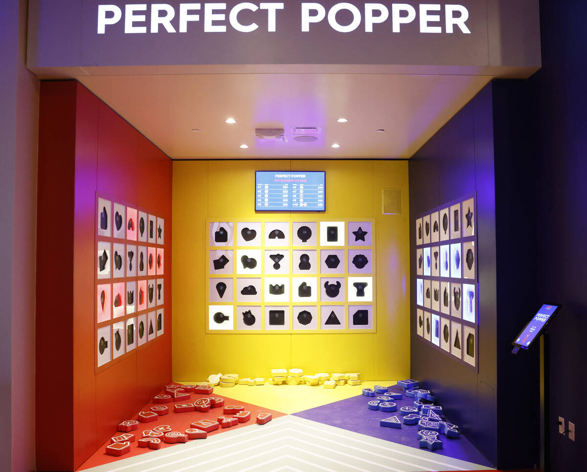 Perfect Popper game room is seen at Play Playground, a colorful interactive non-gaming venue, i ...