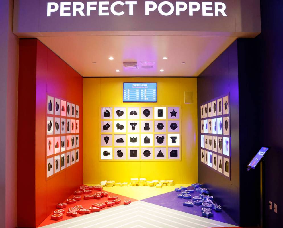 Perfect Popper game room is seen at Play Playground, a colorful interactive non-gaming venue, i ...