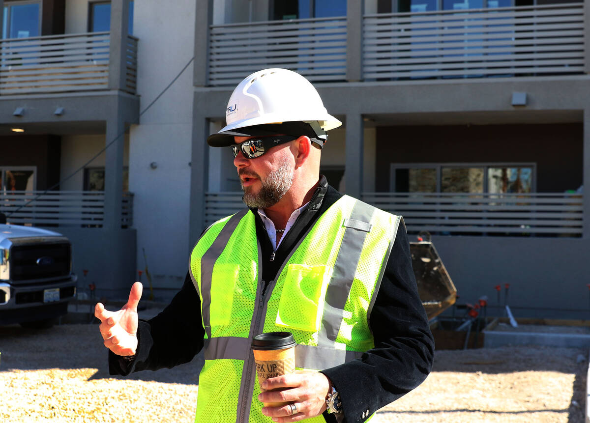 Tim Deters, founder of Tru Development Co., at the project site of Kaktus Life, luxury apartmen ...