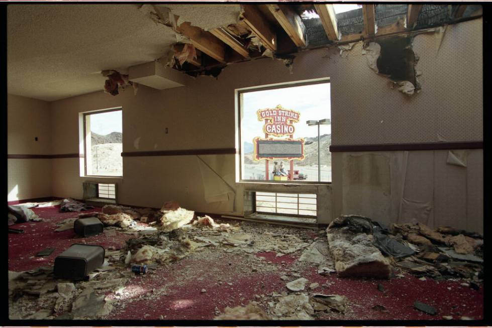 The aftermath of a fire at the Gold Strike Inn Casino that happened on June 16, 1998. The prosp ...