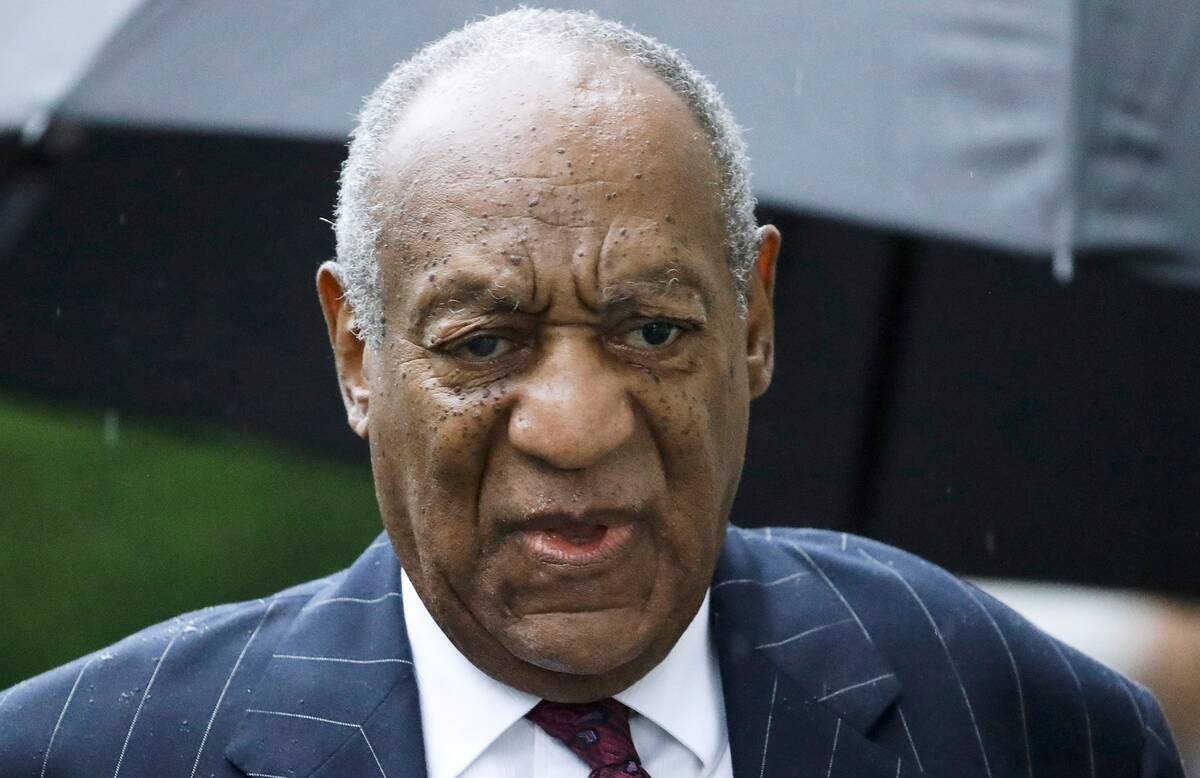 Bill Cosby arrives for a sentencing hearing following his sexual assault conviction at the Mont ...