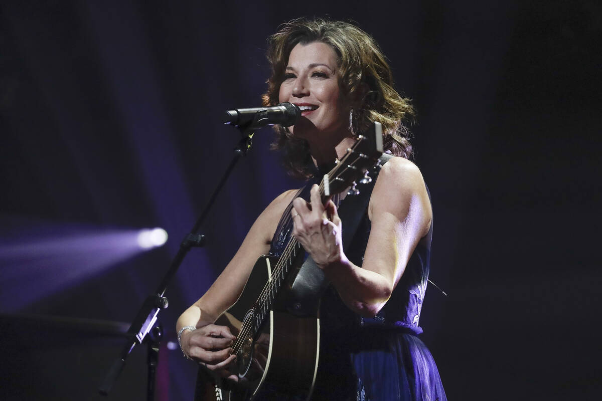 FILE - In this Oct. 15, 2019 file photo, singer Amy Grant performs during the Dove Awards in Na ...