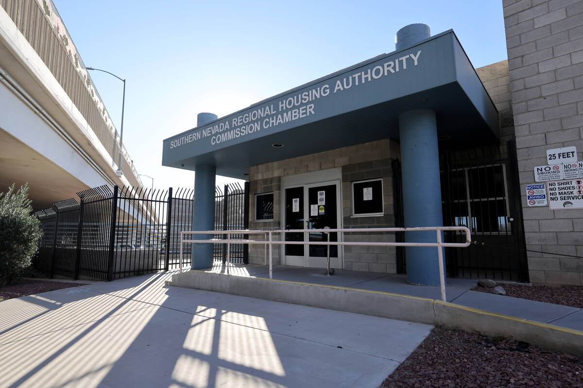 The Southern Nevada Regional Housing Authority's offices in Las Vegas, seen Wednesday, Jan. 31, ...