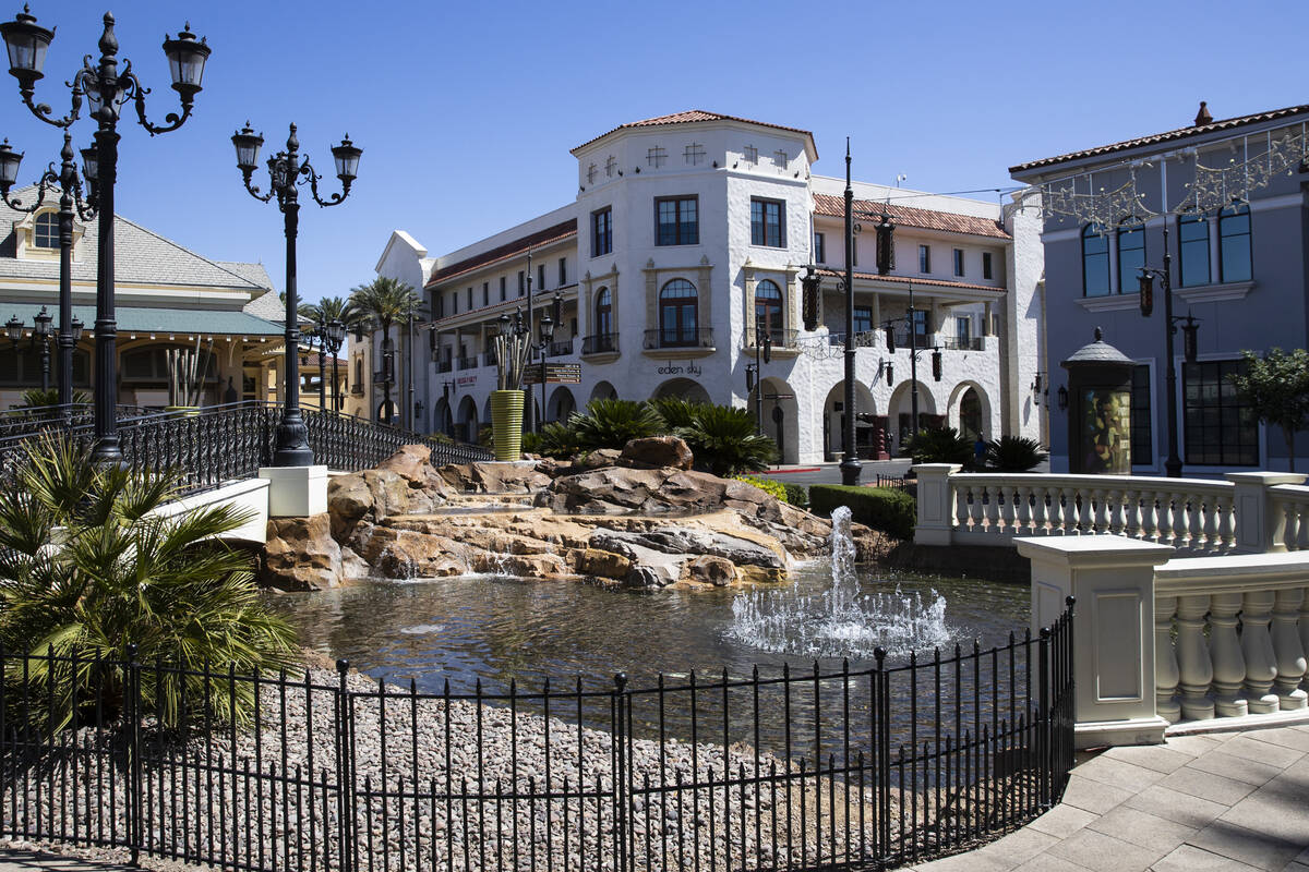 Stores at Town Square are shown on Wednesday, May 5, 2021, in Las Vegas. (Bizuayehu Tesfaye/Las ...