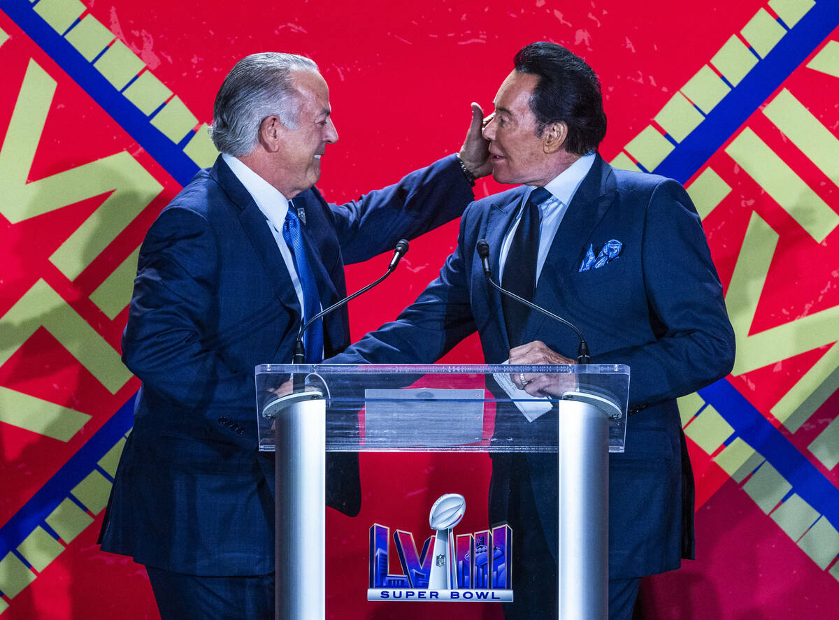 Governor Joe Lombardo welcomes Wayne Newton as the National Football League and Las Vegas Super ...