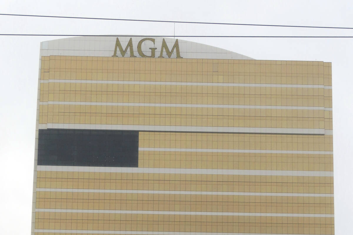 The exterior of the MGM Tower next to the Borgata casino is shown on Dec. 28, 2023, in Atlantic ...