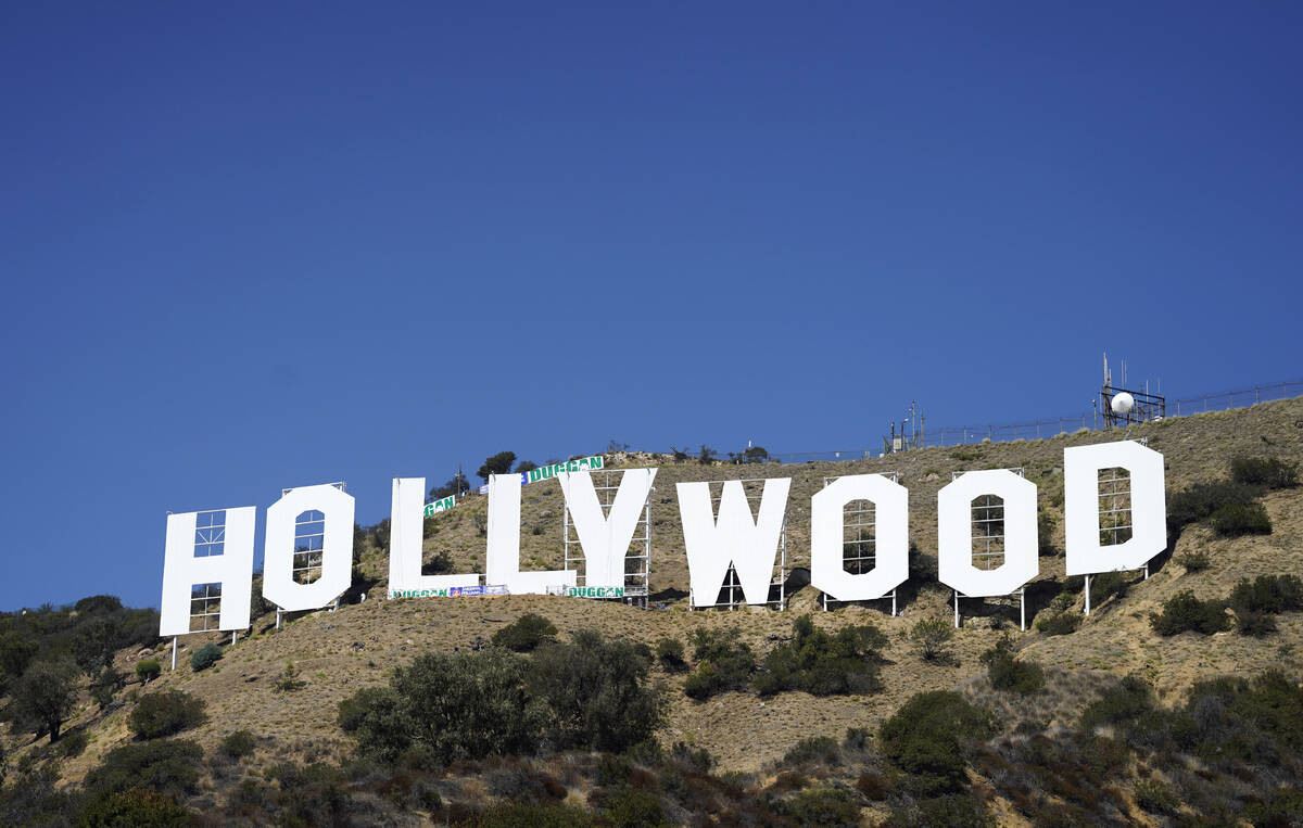 The Hollywood sign is pictured on Sept. 29, 2022, in Los Angeles. (AP Photo/Chris Pizzello)