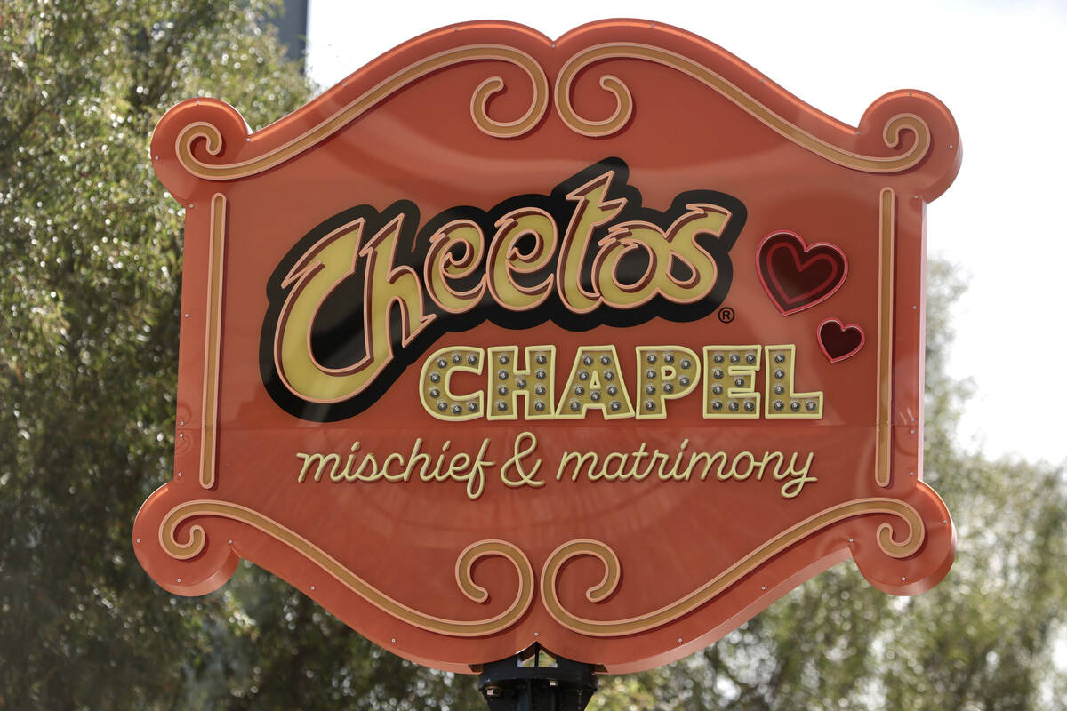 Starting Thursday, couples can get married by a hologram of Cheetos mascot Chester Cheetah on t ...