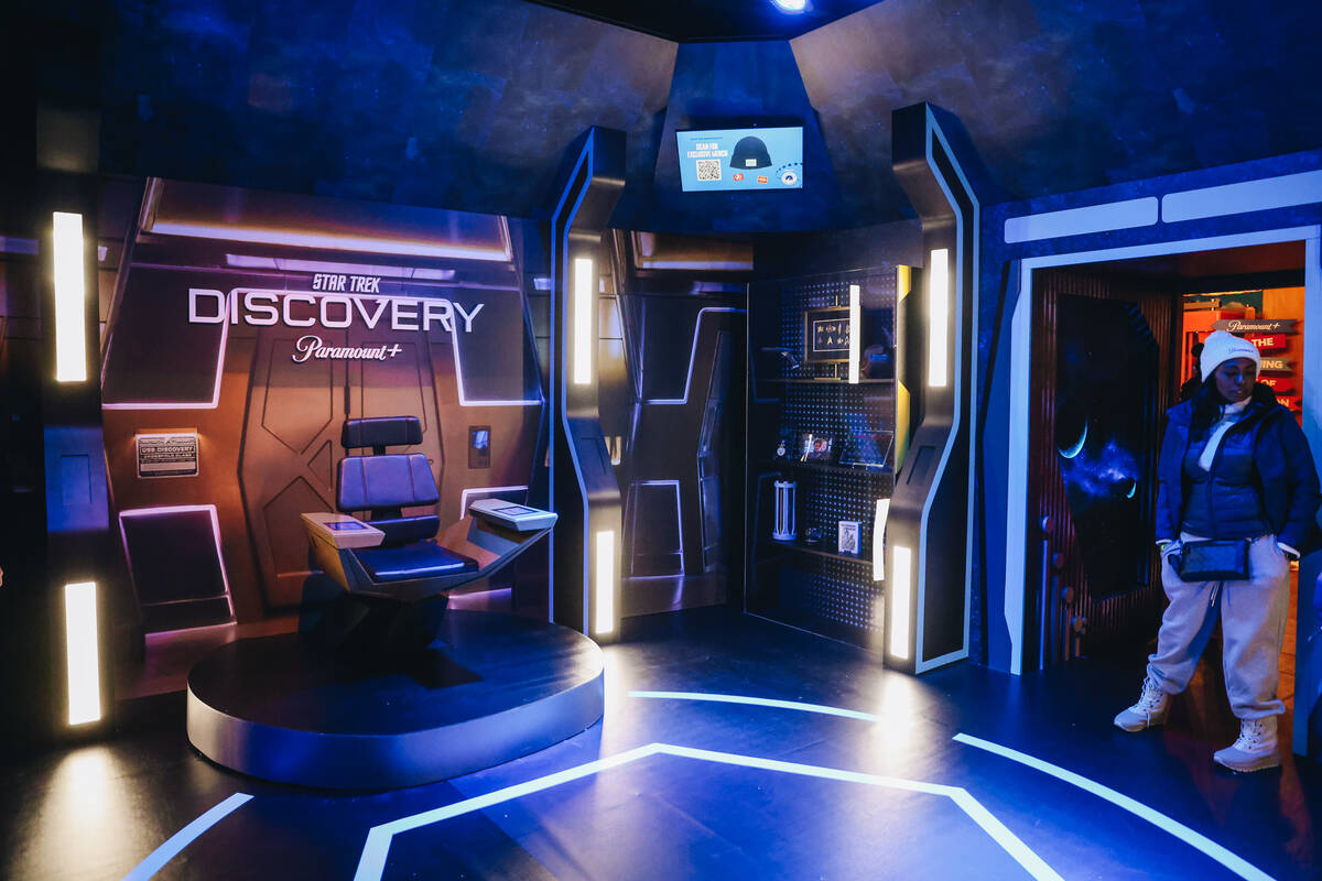 A Star Trek themed room is seen at the Paramount attraction in front of The Mirage on Wednesday ...