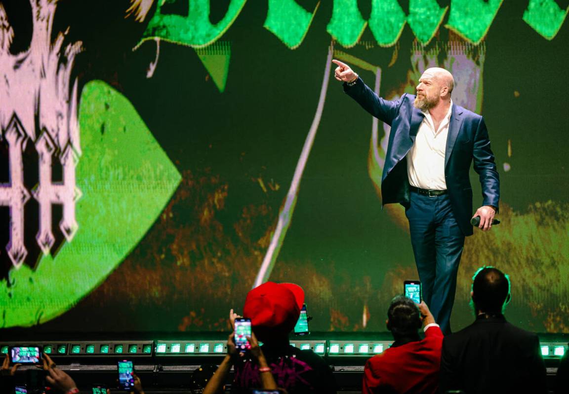 Paul “Triple H” Levesque, WWE’s chief content officer and WWE Hall of Famer, addresses th ...