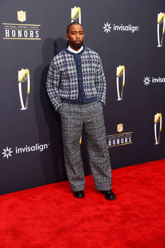 Tyrod Taylor of the New York Giants walks on the red carpet before the annual NFL Honors awards ...