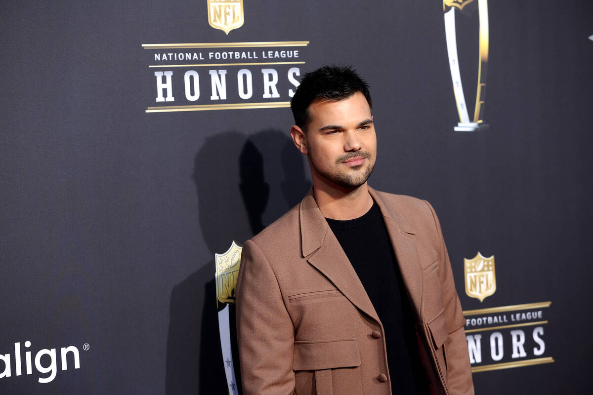 Actor Taylor Lautner walks on the red carpet before the annual NFL Honors awards show at Resort ...