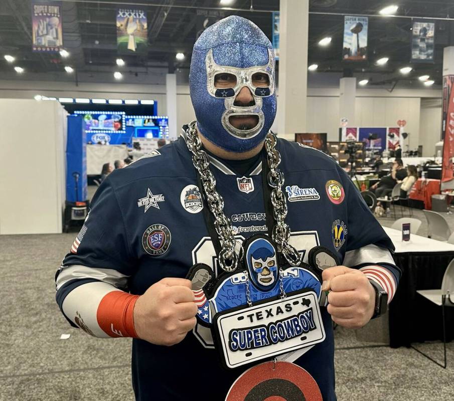 Miguel Castellanos, also known as "Super Cowboy," is a Dallas Cowboys superfan who lives in Gra ...