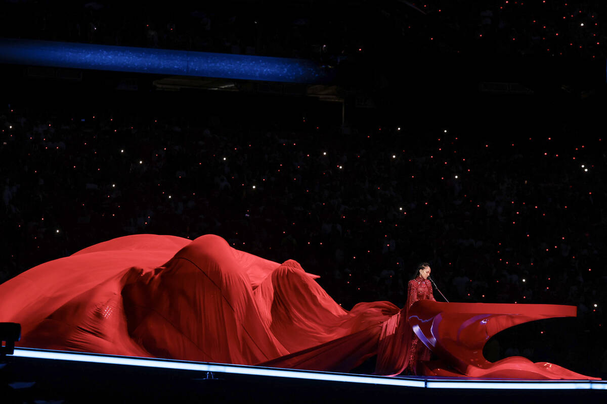 Alicia Keys performs during halftime of Super Bowl 58 Sunday, February 11, 2024, at Allegiant S ...