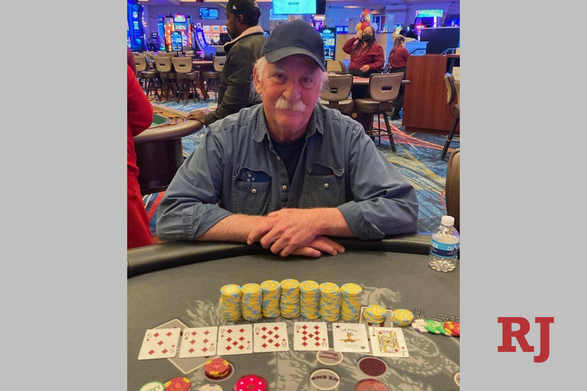 Alberto, a Las Vegas resident, was dealt a 7-card straight flush on pai gow poker Friday, Feb. ...