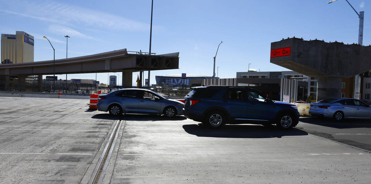 Construction is underway on Interstate 15 near Tropicana Avenue, as part of the Interstate 15-T ...