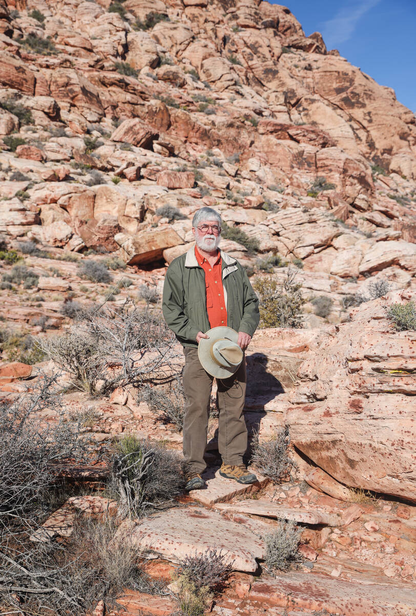 Jim Boone, an ecologist and expert on local hiking trails and birding spots, poses for a portra ...