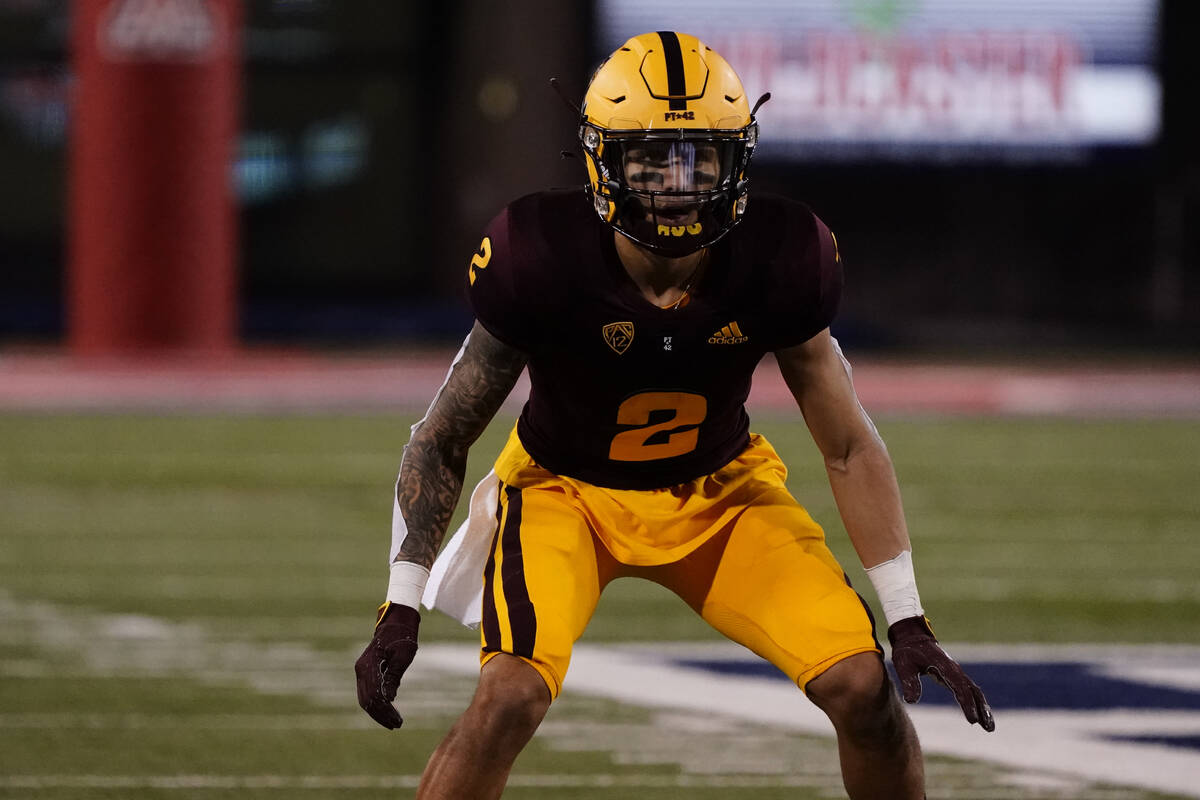 Arizona State defensive back DeAndre Pierce (2) in the first half during an NCAA college footba ...