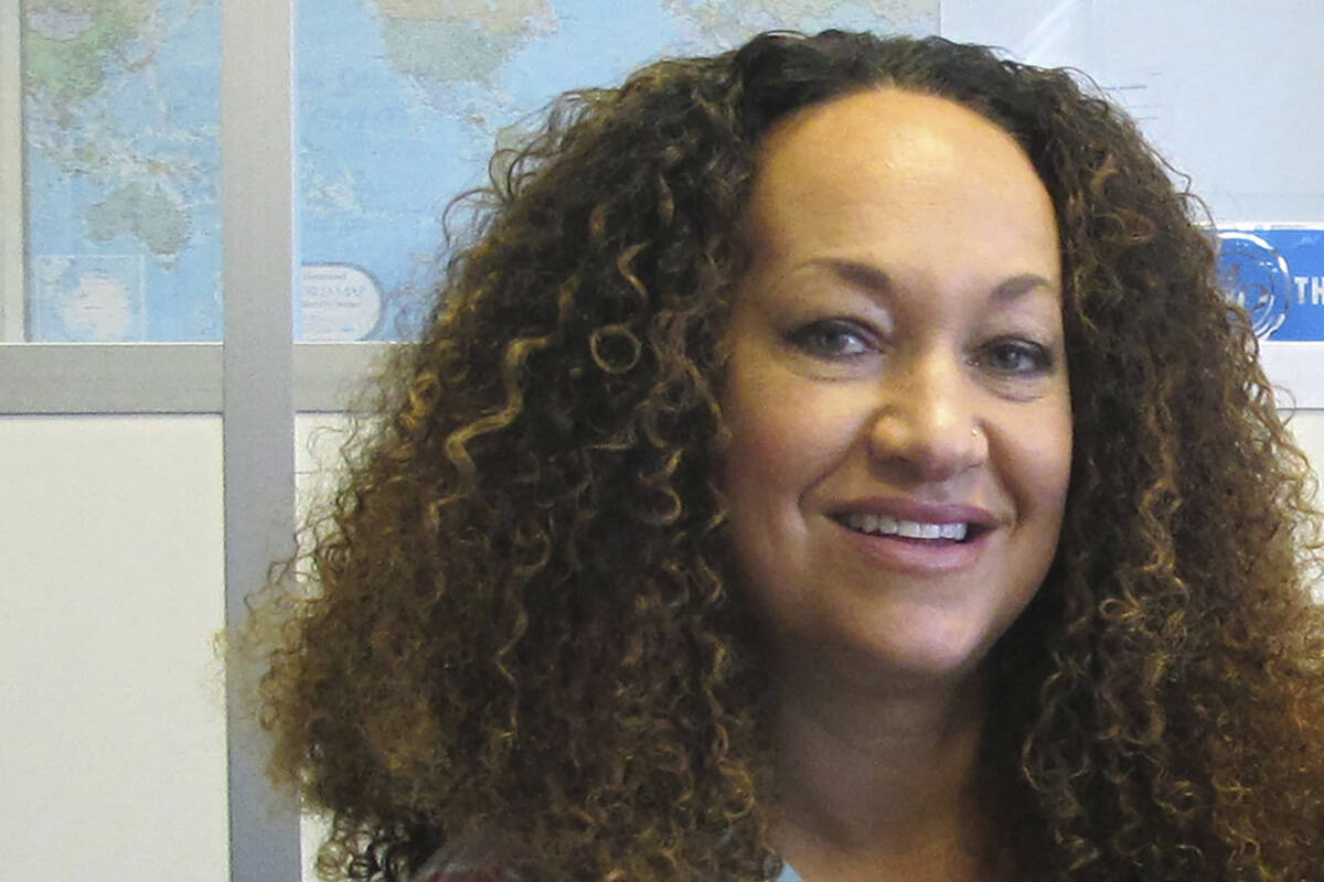In this March 20, 2017, file photo, Rachel Dolezal poses for a photo at the bureau of The Assoc ...