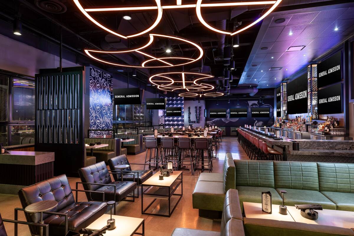 The interior of General Admission sports bar in the UnCommons development in southwest Las Vega ...