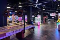 The Cove, a bar and arcade venue at Treasure Island, opened in February. Games include air hock ...