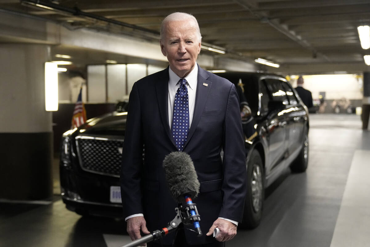 President Joe Biden speaks about his meeting with Alexei Navalny's widow Yulia Navalnaya and da ...