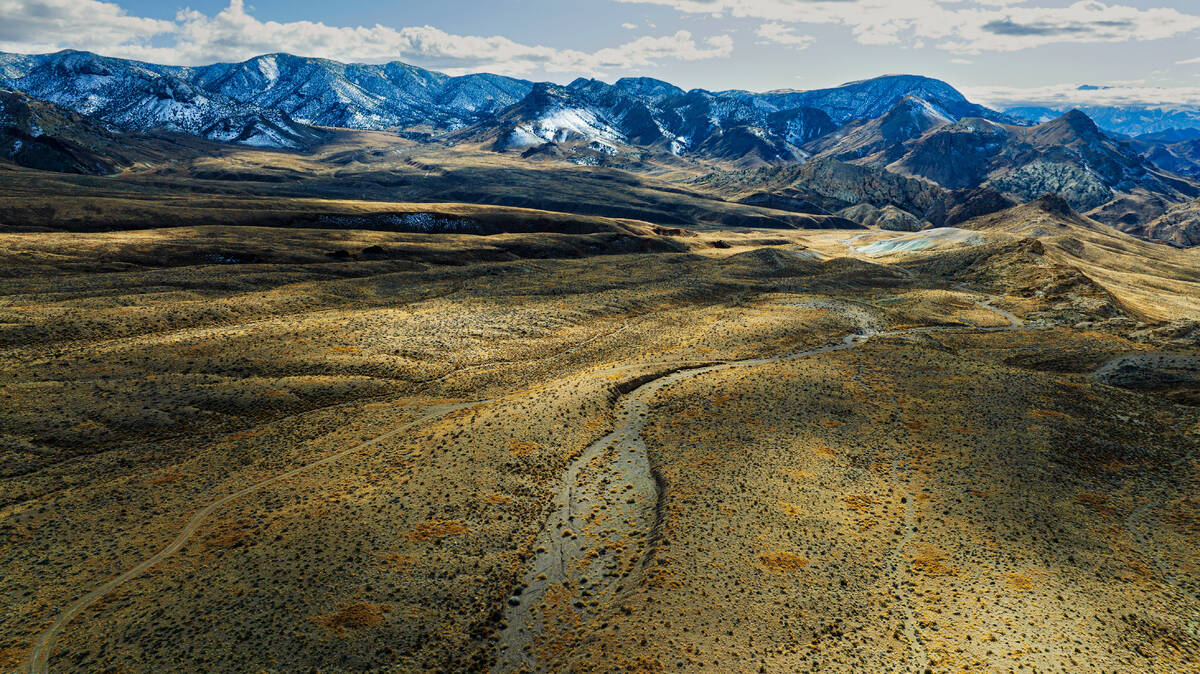 The Rhyolite Ridge lithium-boron mine project site is seen, on Thursday, Feb. 22, 2024, in Esme ...