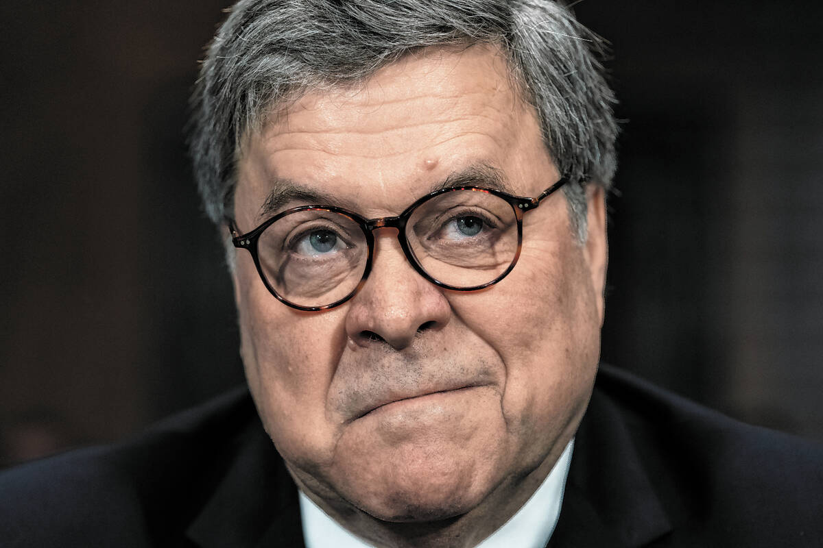 FILE - In this May 1, 2019, file photo, then Attorney General William Barr appears before the S ...