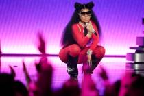 Nicki Minaj performs during the MTV Video Music Awards on Tuesday, Sept. 12, 2023, at the Prude ...