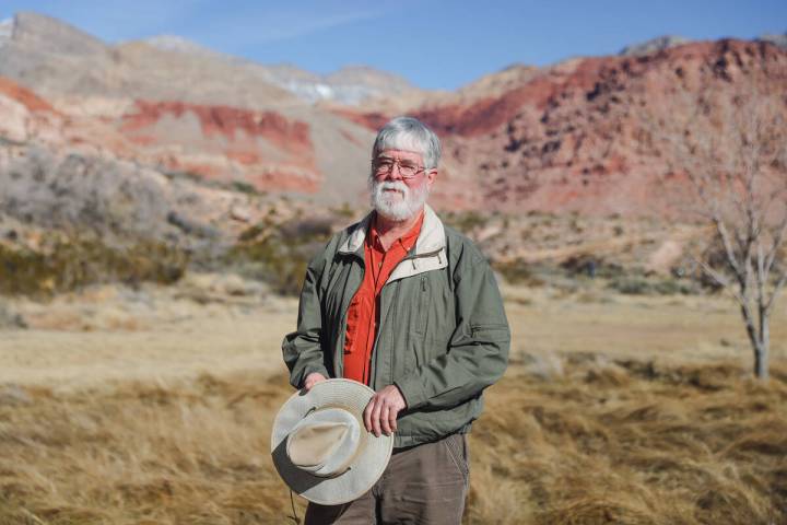 Jim Boone, an ecologist and expert on local hiking trails and birding spots, poses for a portra ...