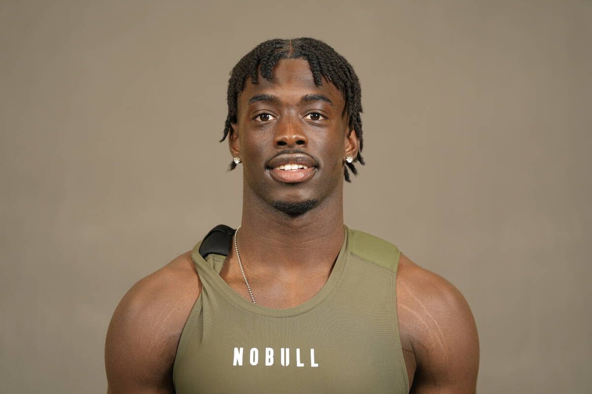 Alabama defensive back Terrion Arnold poses for a portrait at the NFL football Combine, Wednesd ...