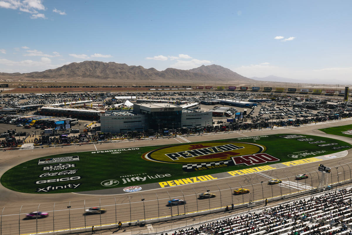 The Pennzoil 400 NASCAR Cup Series race takes place at the Las Vegas Motor Speedway on Sunday, ...