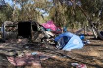 The site of a music festival near the border with the Gaza Strip in southern Israel, Oct. 12, 2 ...