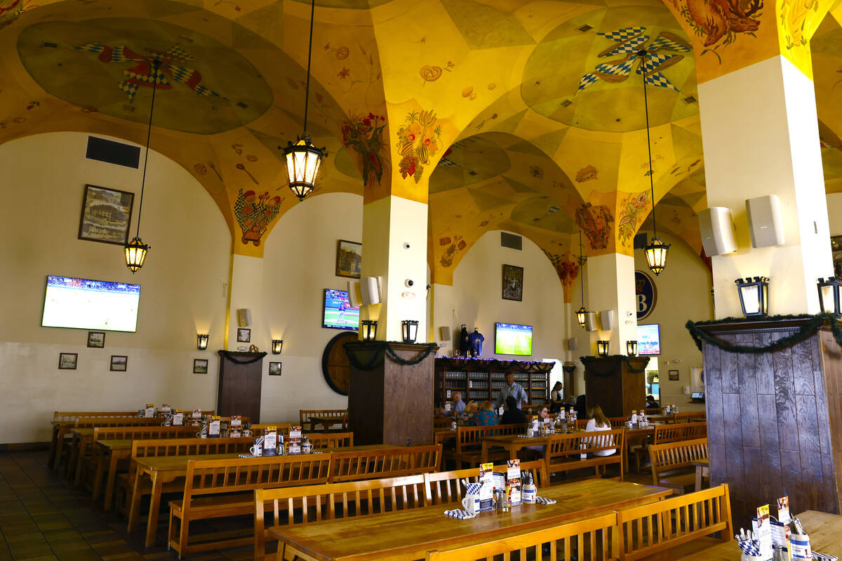 Hofbräuhaus Las Vegas pictured, on Thursday, March 7, 2024. Germany's oldest beer hall and ...