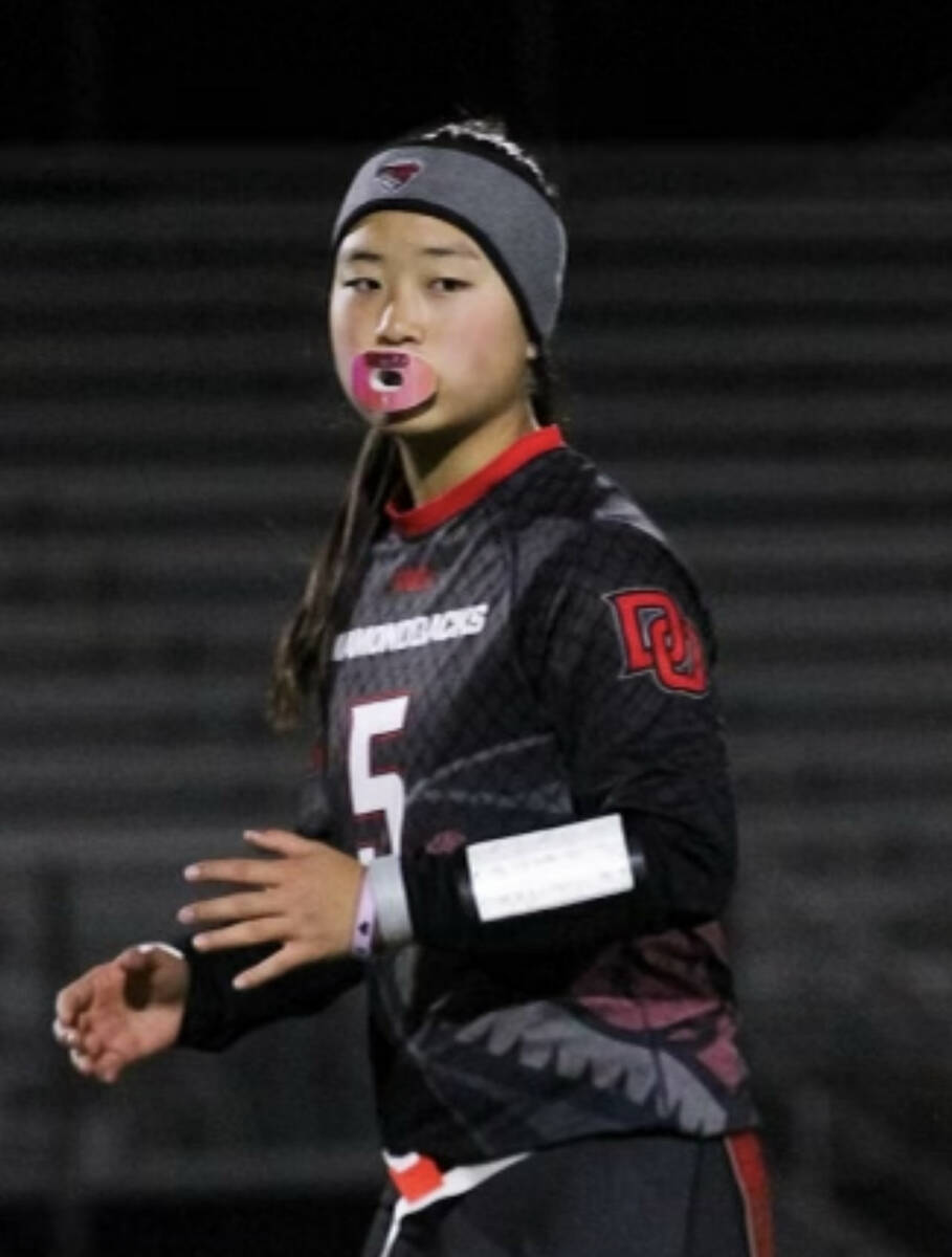 Desert Oasis' Akemi Higa is a member of the Nevada Preps All-Southern Nevada flag football team.