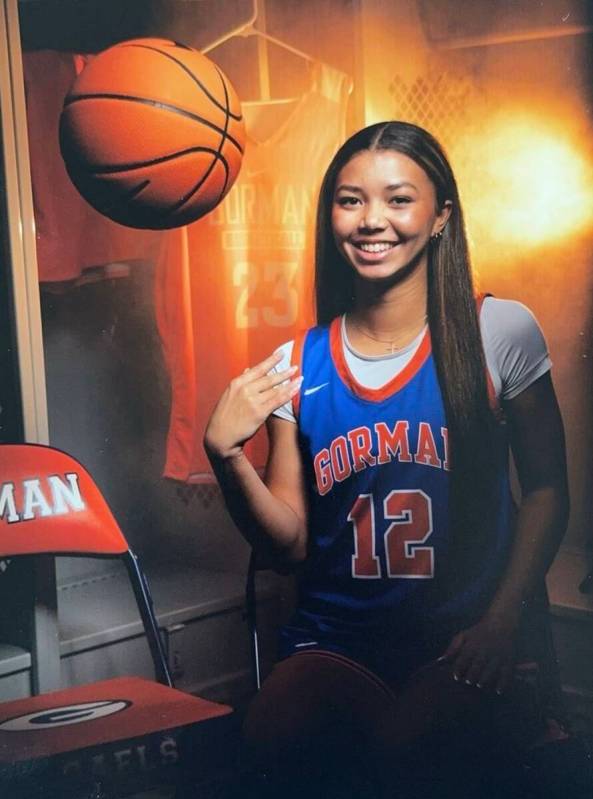 Bishop Gorman's Addysen Carr is a member of the Nevada Preps All-Southern Nevada girls basketba ...