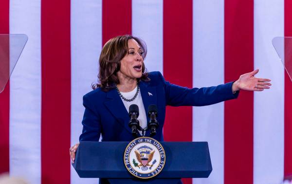 Vice President Kamala Harris speaks about all the great support coming from Nevada legislators ...