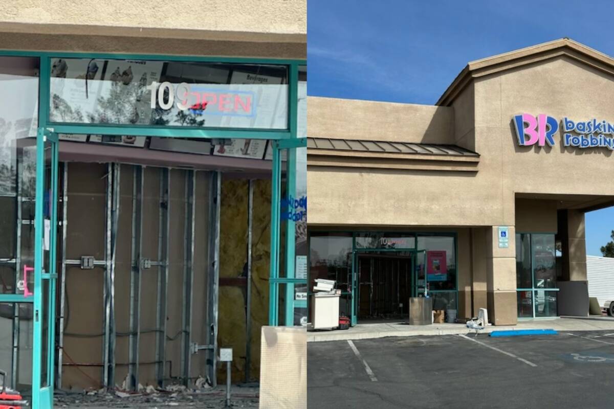 The Baskin-Robbins at 9151 W. Sahara Ave. Suite #109 is temporarily closed for renovations. (Co ...