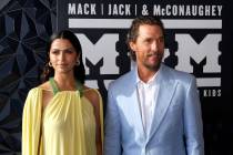 AUSTIN, TEXAS - APRIL 27: (L-R) Camila Alves McConaughey and Matthew McConaughey attend the 202 ...