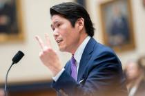 Special Counsel Robert Hur speaks during a hearing of the House Judiciary Committee in the Rayb ...