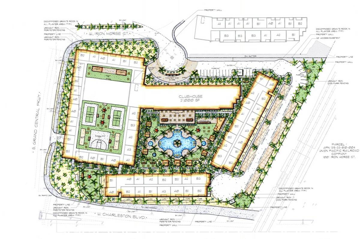 A landscape plan for the Ilumina Midtown mixed-use apartment project that could be developed ne ...