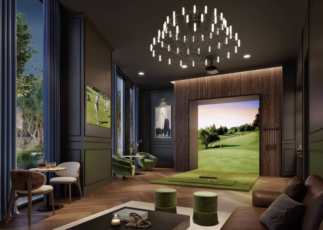 Renderings for the interior of the 32-story luxury condo high-rise Cello Tower in the Symphony ...