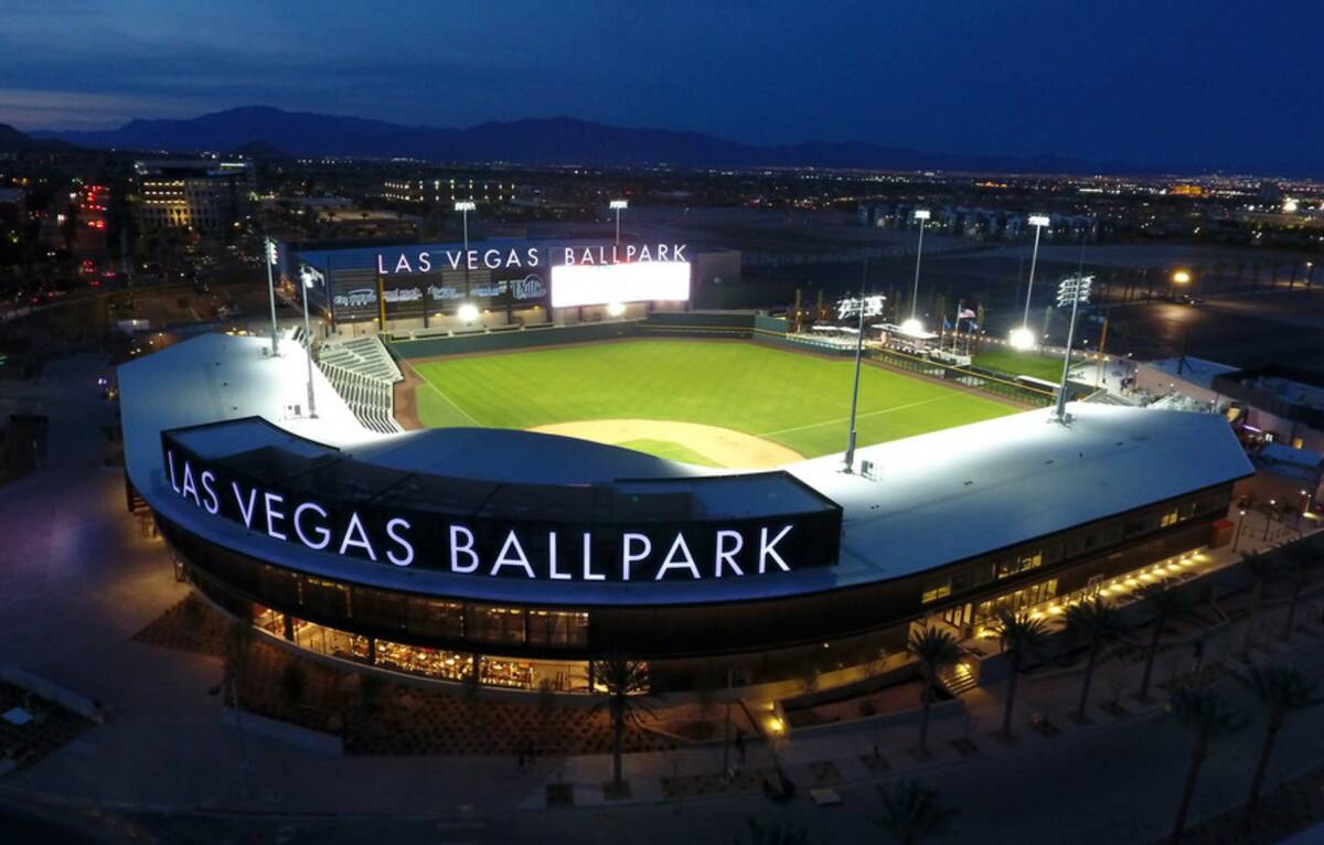 The Las Vegas Ballpark in Downtown Summerlin, home of the Las Vegas Aviators Triple-A baseball ...