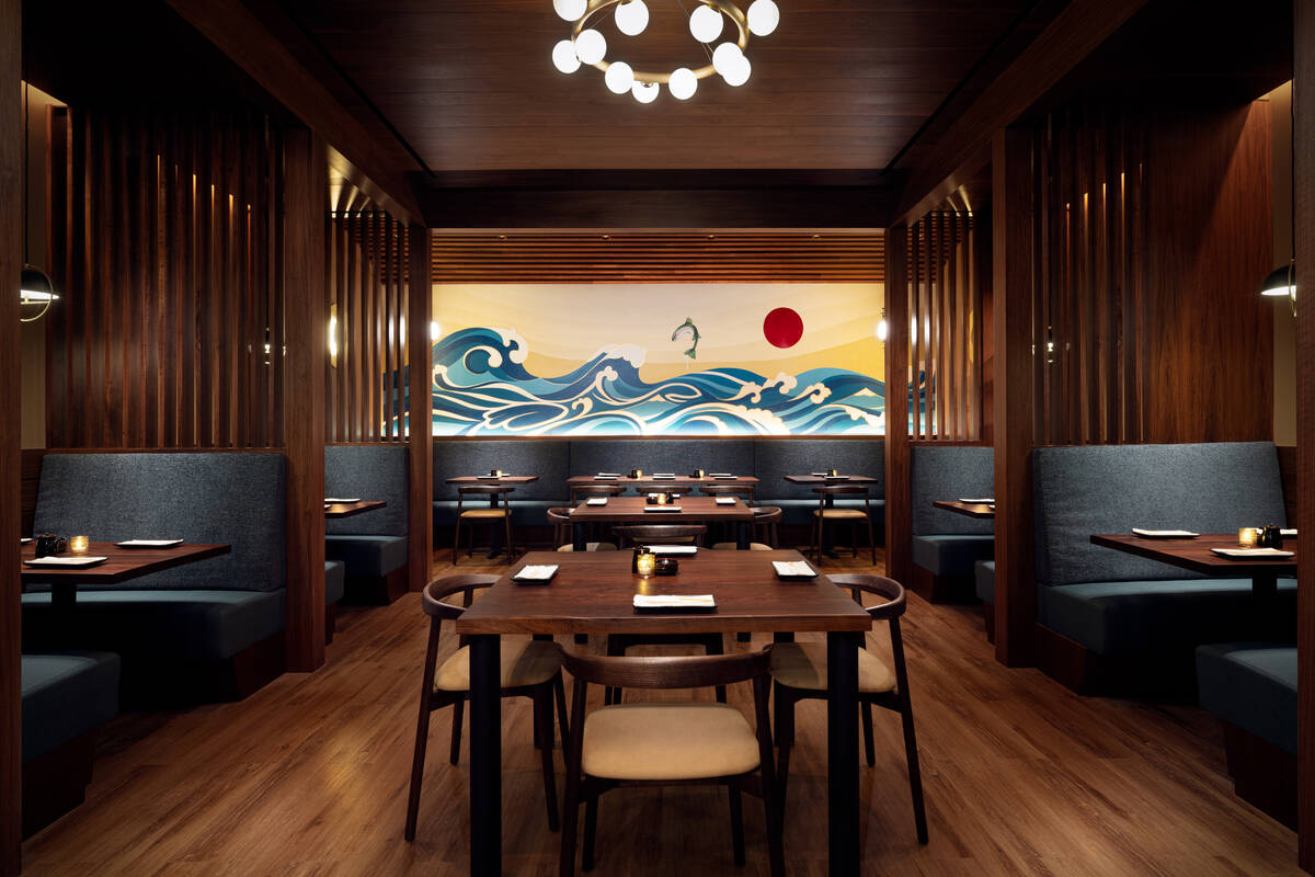 The dining room at Blue Ribbon Sushi Bar & Grill opening March 29, 2024, at Green Valley Ranch, ...