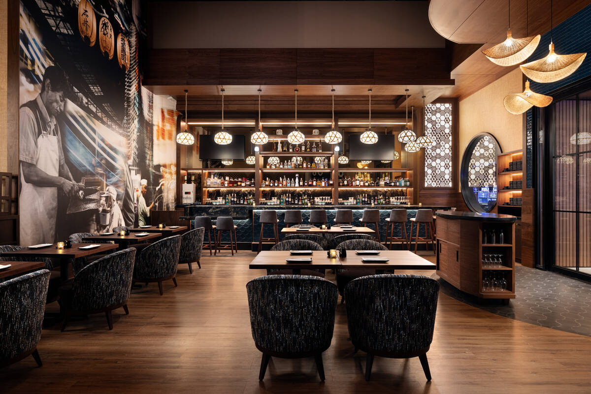 The lounge at Blue Ribbon Sushi Bar & Grill opening March 29, 2024, at Green Valley Ranch, Hend ...