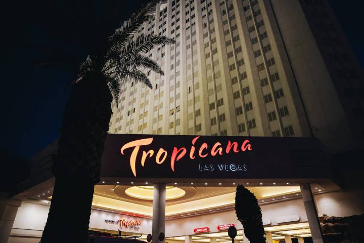 The Tropicana Las Vegas is seen on Thursday, Nov. 16, 2023, in Las Vegas. (Madeline Carter/Las ...